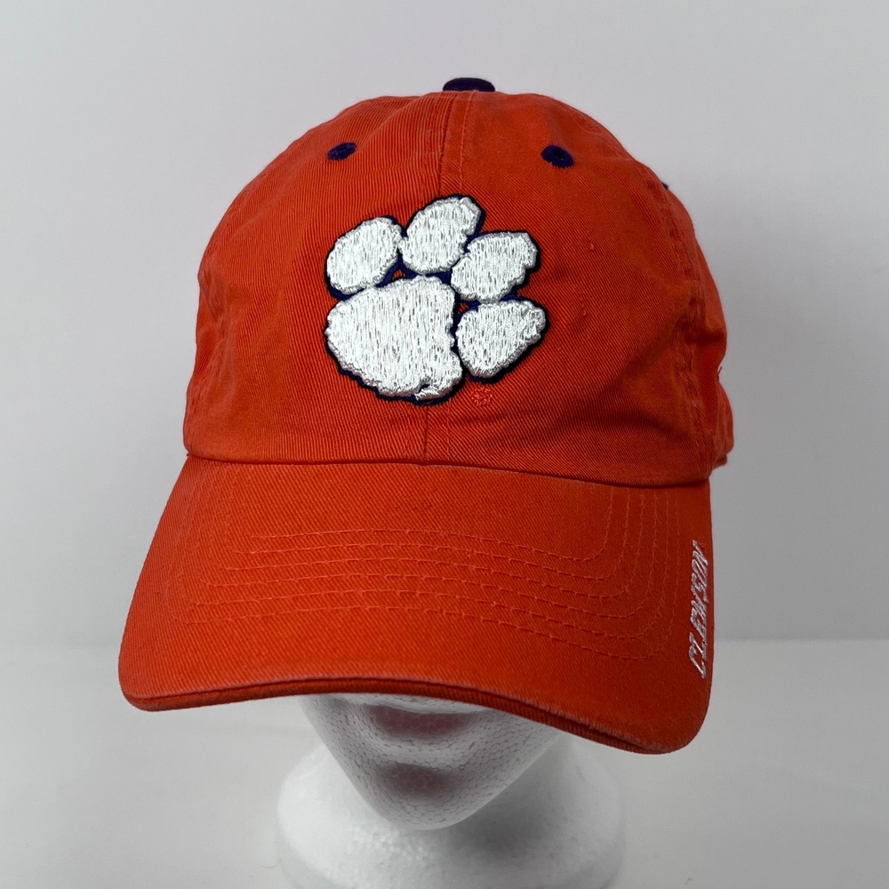 Top of the World Clemson‎ Tigers Hat Cap Embroidered Logo Orange Adjustable